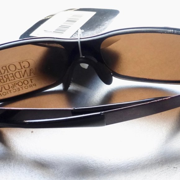 Gloria Vanderbilt Purple Metal Sunglasses Eyewear - Picture 15 of 16